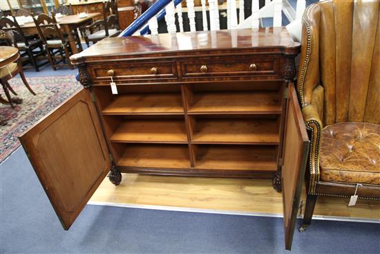 An early 19th century mahogany side cabinet, W.4ft 4in.